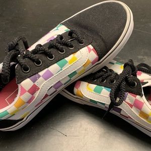 Women’s Pastel Checkered Vans